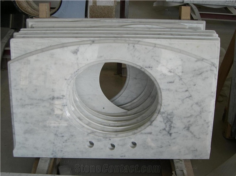 White Marble Vanity Top