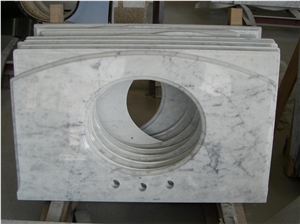 White Marble Vanity Top