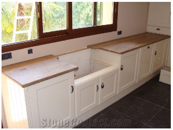 Giallo Reale Marble Countertop, Yellow Marble