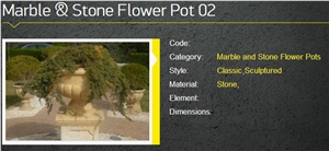 Stone Flower Pots, Pietra Di Larnaca Beige Limestone