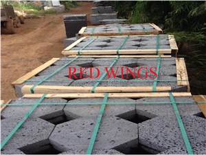 Art Step Stone, Grey Basalt Garden Step Pavement