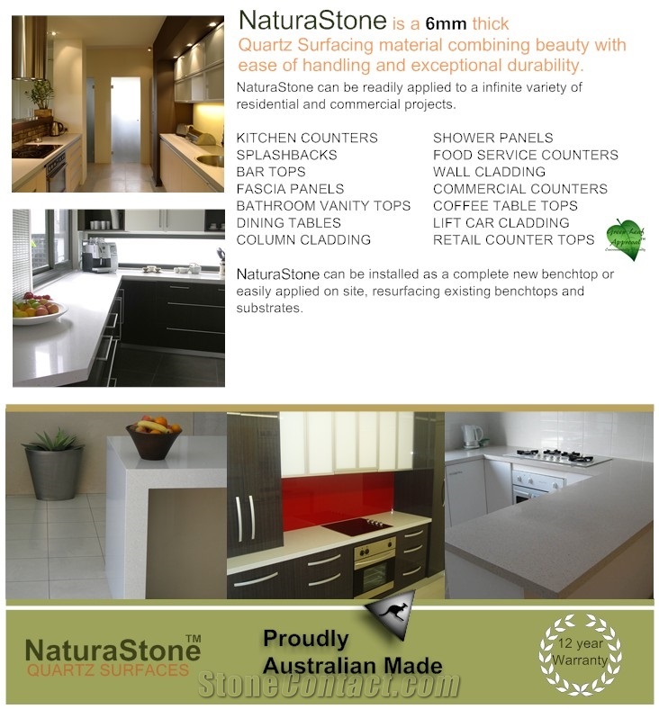 Quartz Stone Kitchen Tops