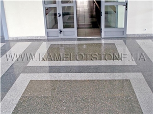 Kamelot Chovnovsky Floor Tiles, Ukraine Green Granite Kamelot Chovnovsky Floor Tiles, Ukraine Green Granite