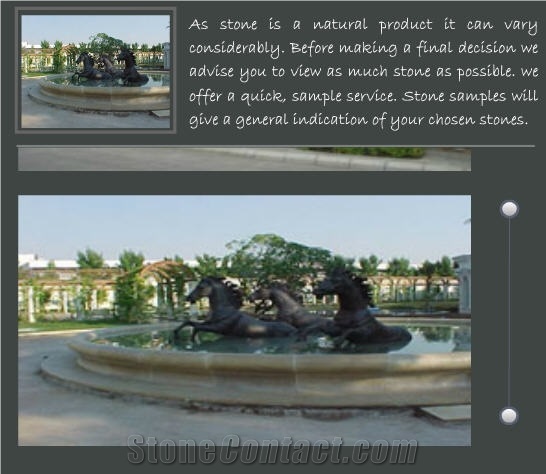Sandstone Exterior Garden Fountain, Beige Sandstone Garden Fountain