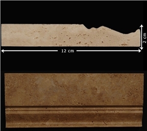 Noce Travertine Moulding, Brown Travertine Moulding