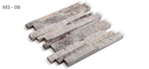 SILVER TRAVERTINE MOSAIC, ANCIENT SILVER Grey Travertine SILVER TRAVERTINE MOSAIC, ANCIENT SILVER Grey Travertine