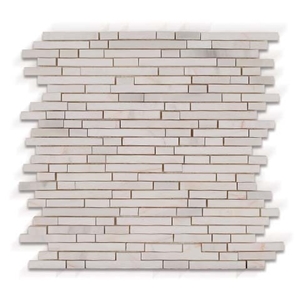 SILVER TRAVERTINE MOSAIC, ANCIENT SILVER Grey Travertine