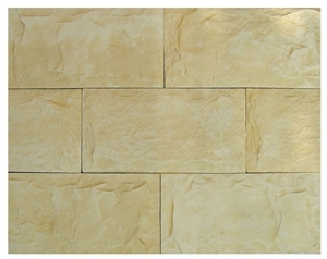Mushroom Stone Wall Tiles, Beige Sandstone Mushroom Stone