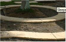Landscaping Reinforced Sleeper Stone Edgings, Beige Sandstone Landscaping