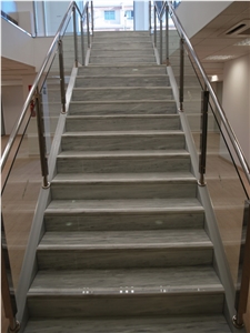 Blanco Tranco Macael Stairs, White Marble Stairs