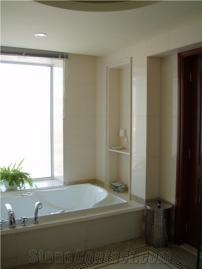 Piedra Paloma Bath Design, Caliza Blanca Paloma White Limestone
