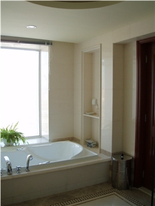 Piedra Paloma Bath Design, Caliza Blanca Paloma White Limestone
