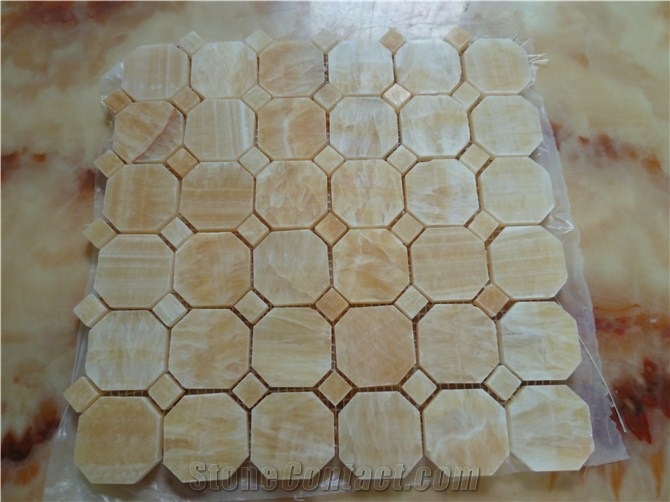 Onyx Stone Mosaic, Yellow Onyx Mosaic