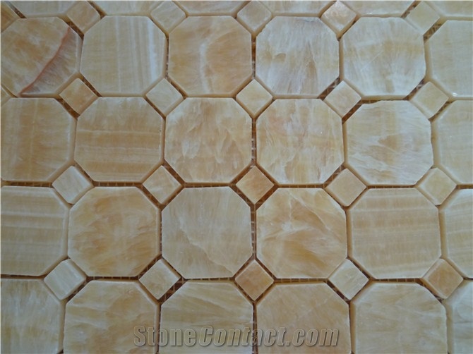 Onyx Stone Mosaic, Yellow Onyx Mosaic