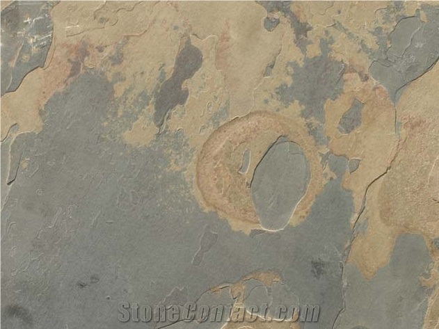 California Gold Slate Slabs, India Brown Slate