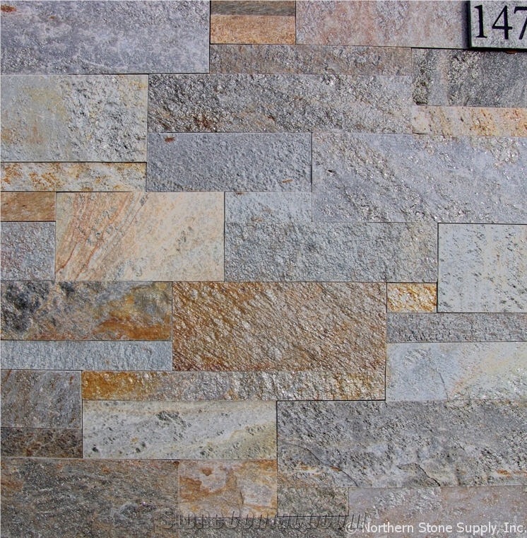 Sunset Gold Split Face Sawn Ashlar Pavers