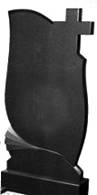 Black Granite Tombstone