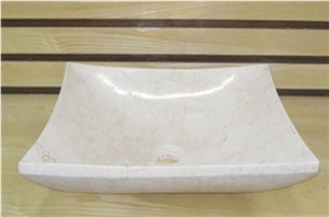 Egypt Beige Stone Basin,Wash Basin, Egypt Beige Marble Wash Basin