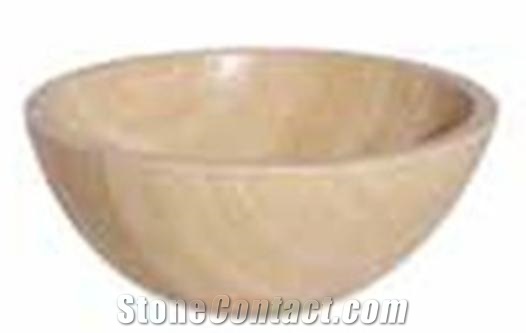 Roman Travertine Stone Basin,Wash Basin, Roman Beige Travertine Wash Basin