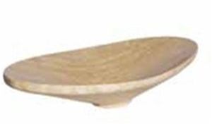 Roman Travertine Stone Basin,Wash Basin, Travertino Romano Beige Travertine Wash Basin