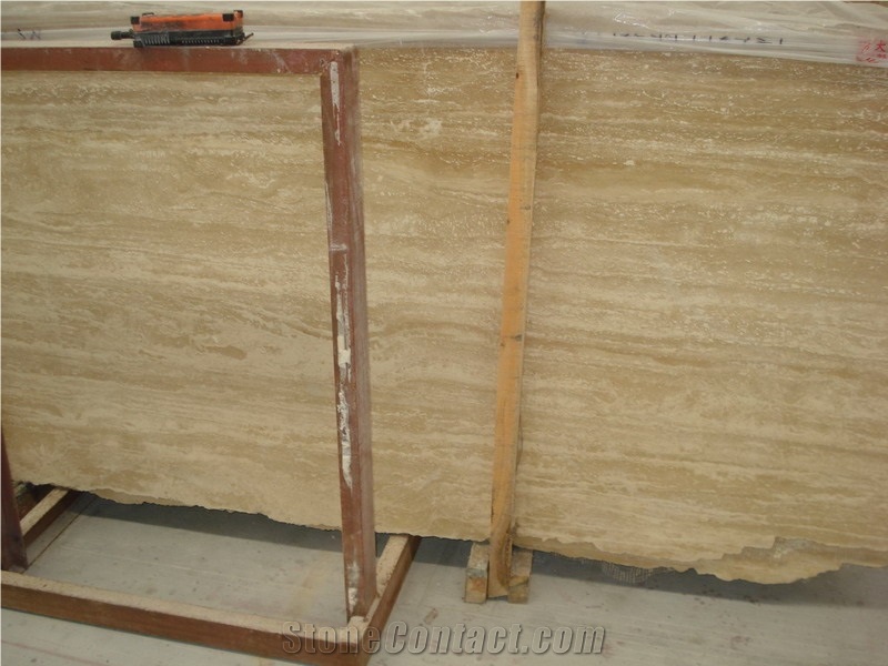 Beige Travertine Slab