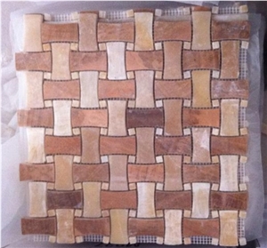 Basket Wave Marble Mosaic Basket Wave Marble Mosaic