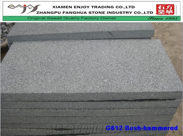 Olivine Gabrro Tile G612 Bush-hammered, G612 Granite Tiles