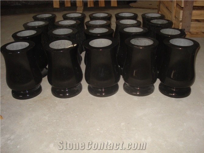 Granite Urn, Vases, G636 Pink Granite Vases