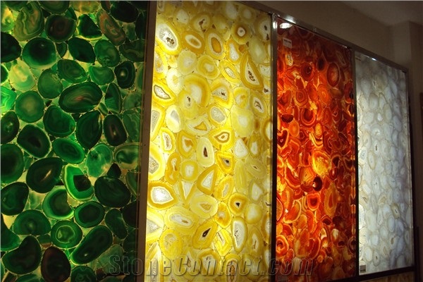 Gemstone Agate Mosaic Tile for Wall Deco