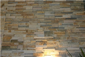 Multicolor India Slate Wall Clading, Cultured Stone