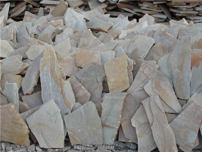 Random Crazy Paving, Yellow Sandstone Flagstone