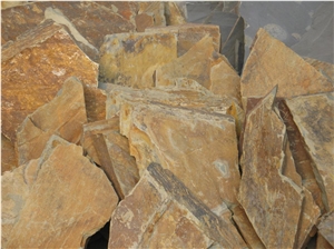 Random Crazy Paving, Yellow Sandstone Flagstone
