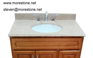 Golden Yellow Standard Granite Vanitytops, Golden Yellow Granite Bath Tops