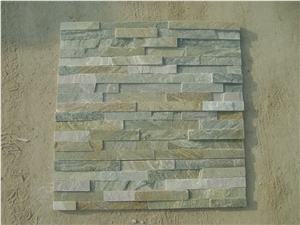 China Rusty Quartzite Cultured Stone, Wall Cladding, Stacked Stone Veneer, Corner Stone Clearance