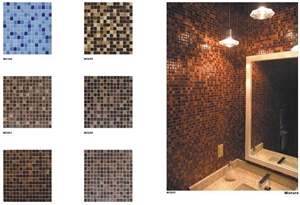 Slate and Glass Mosaic 15*100*7.8, Black Slate and Glass Mosaic, Polished Surface, Garden & Balcony Slate and Glass Mosaic, Kitchen Slate and Glass Mosaic, Elevator Mosaic