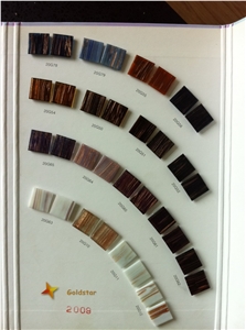 Slate and Glass Mosaic 15*100*7.8, Black Slate and Glass Mosaic, Polished Surface, Garden & Balcony Slate and Glass Mosaic, Kitchen Slate and Glass Mosaic, Elevator Mosaic