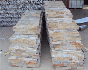 P014 Cultured Stone, Yellow Slate Cultured Stone