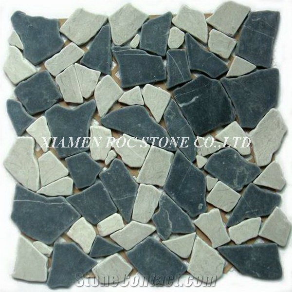 Irregular Stone Mosaic,Mixture Marble Mosaic
