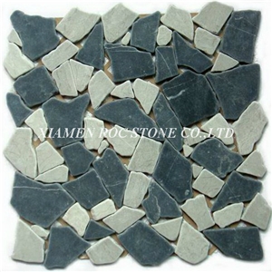 Irregular Stone Mosaic,Mixture Marble Mosaic Irregular Stone Mosaic,Mixture Marble Mosaic