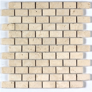 Beige Travertine Mosaics Brick Beige Travertine Mosaics Brick