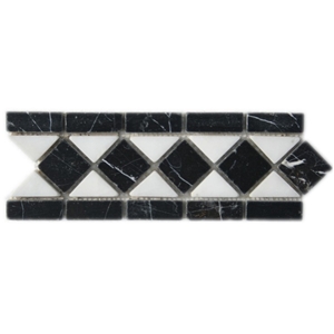 Marble Border White and Black, Mugla White ,Toros Black Marble