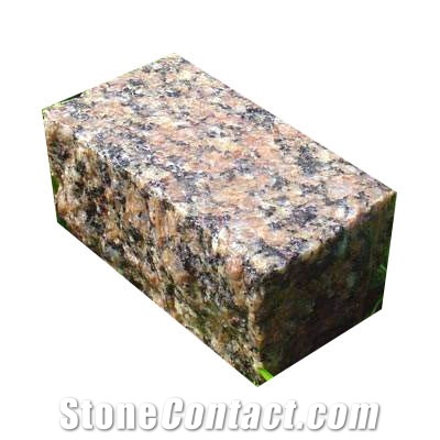 Granite Mezhirichinskij Multicolor Cube, Mezhyritske Red Granite