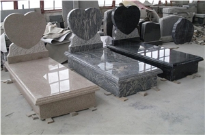 Heart Shape Granite Monument, Pink Granite Monument Heart Shape Granite Monument, Pink Granite Monument