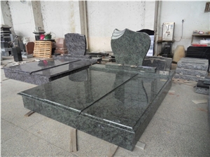 Olive Green Granite Monument