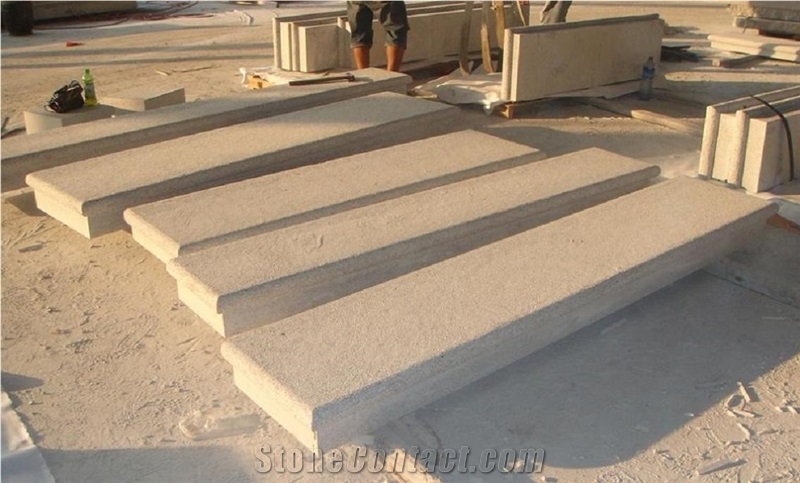 Outdoor Stone Steps, Grey Granite Steps