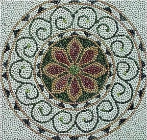 Pebble Stone Mosaic Medallion