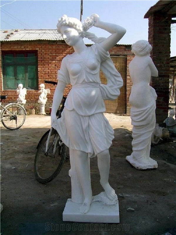 White Marble Figure Statue