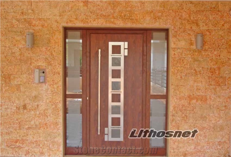 Pink Stone Mushroom Stone Tiles (Scarpifans), Pink Limestone Mushroom Stone