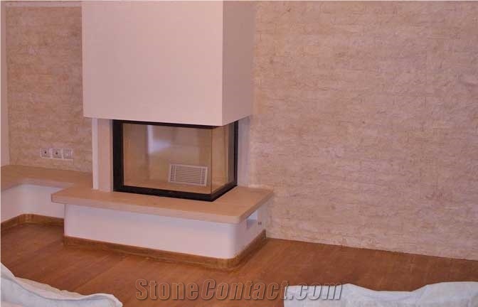 White Veneer Tiles (Scarpifans), White Limestone Veneer