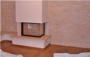 White Veneer Tiles (Scarpifans), White Limestone Veneer